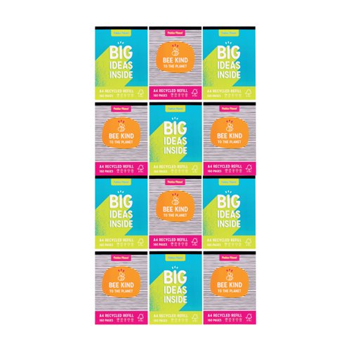 Pukka Pad Pukka Planet Refill A4 Ast Pack of 6 Buy One Get One Free