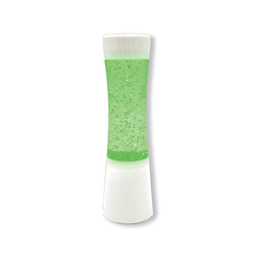 Miniature Shake and Shine LED Glitter Lamp White Base Battery Operated SGLL