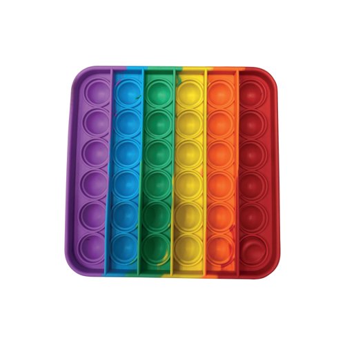 Pop Fidget Pad Square Multicoloured 125x125x10mm POPSQM