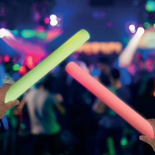 Light Up Sensory Soft Foam Batons 6 LED Light Modes 400mm (Pack of 6) SFB6