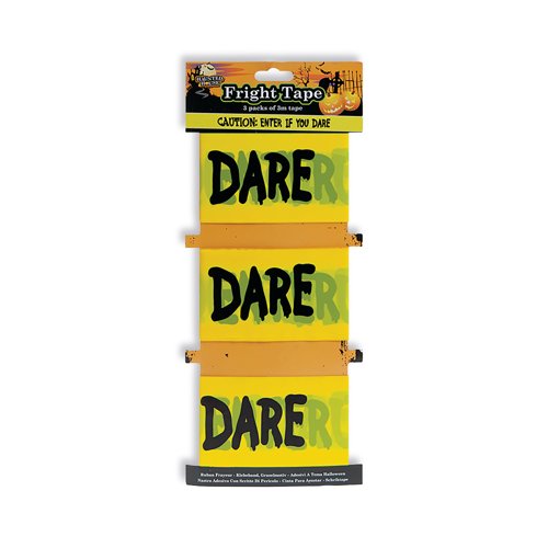 Halloween Printed Fright Tape Caution: Enter If You Dare 3x3m (Pack of 12) 977027