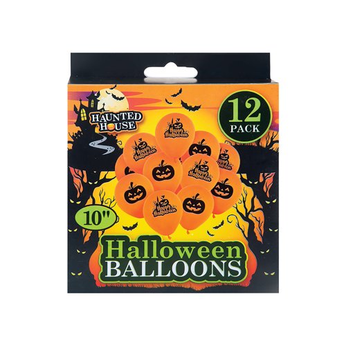 Halloween Balloons x12 (Pack of 12) 976163
