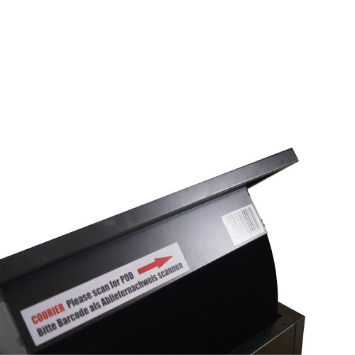 Phoenix Top Loading Parcel Box with Key Lock Black PB0581BK