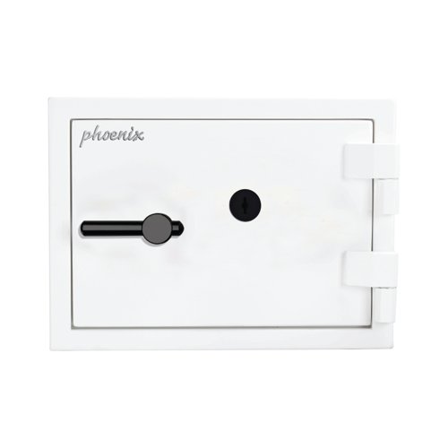 Phoenix Fortress High Security Safe Size 1 22L + Key Lock White SS1451K