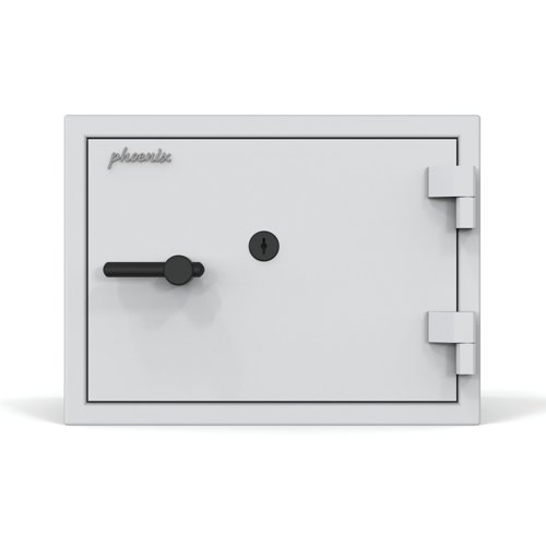 Phoenix Fortress High Security Safe Size 3 46L + Key Lock White SS1453K