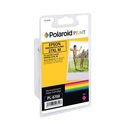 Polaroid Epson 27XL Remanufactured Inkjet Cartridge High Yield Magenta T271340-COMP PL