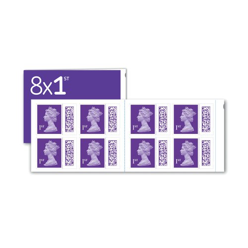 Royal Mail First Class Stamp Book (Pack of 8) 1CB8SINGLE