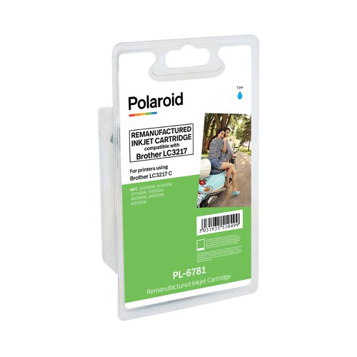 Polaroid HP LC3217 Compatible Inkjet Cartridge Cyan LC3217C-COMP