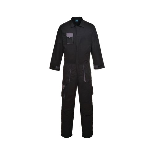 Portwest Texo Contrast Coverall Black XL TX15BKRXL