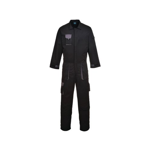 Portwest Texo Contrast Coverall Black 3XL TX15BKRXXXL