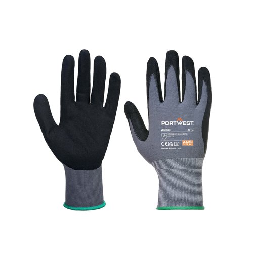 Portwest DermiFlex Glove L Blk (Pack of 12) POW20313