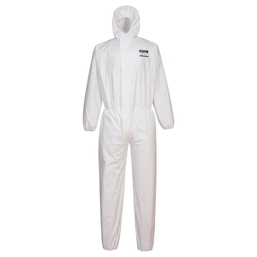 Portwest Biztex Pro Coverall Type 5/6 White Medium ST90WHRM
