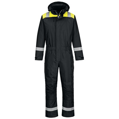 Portwest Pw3 Winter Coverall Black/Yellow Medium PW353BKYM