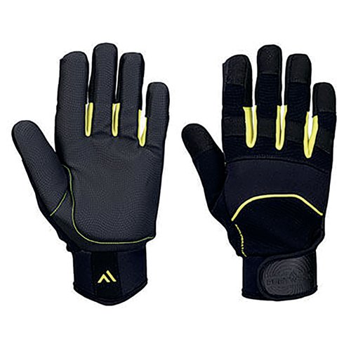 Portwest Mechanics Anti-Vibration Glove 1 Pair Black Medium A791K8RM