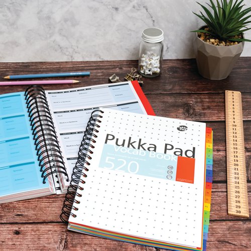 Pukka Pad Vocabulary Book B5 9599-VOC | PP09599 | Pukka Pads Ltd