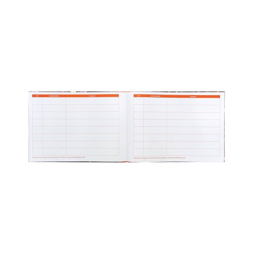 Pukka Pad Bloom Visitors Book Black 9687-BLM