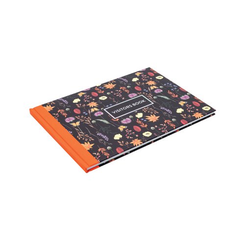 Pukka Pad Bloom Visitors Book Black 9687-BLM