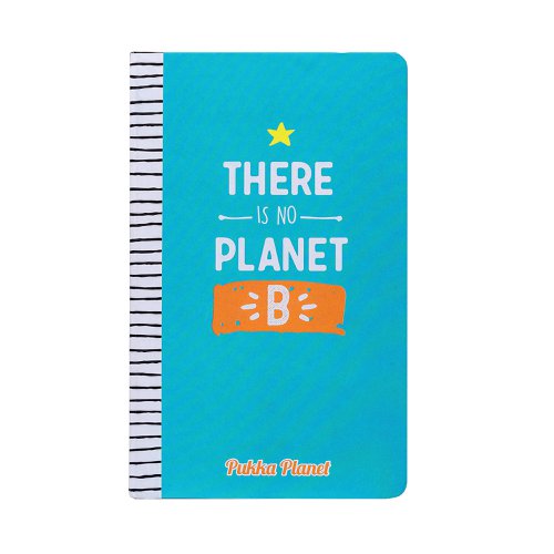 Pukka Planet Notepad No Planet B Soft Cover Blue 9703 Spp