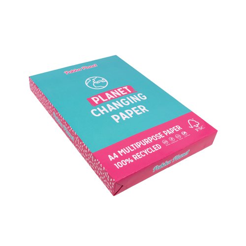 Pukka Planet recycled paper is a sustainable solution for all of your paper needs at home and the office. Crafted with the planet in mind, Pukka Planet multipurpose paper is a great eco-friendly alternative to your usual paper. Made from 100% recycled paper. The pack consists of 350 sheets of A4, 70gsm paper measuring 210mm x 297mm, providing ample supply for your home or office needs. Designed to be used in both the professional workplace and at home, the multipurpose paper is compatible with inkjet and laser printers and copiers and can even be used for arts and crafts! So, whether you're printing important documents, presentations or creative projects our paper will always deliver clear and consistent results. Wrapping on the pack of paper will be a random selection of the illustrated designs.