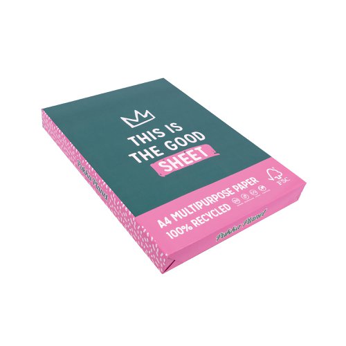 Pukka Planet recycled paper is a sustainable solution for all of your paper needs at home and the office. Crafted with the planet in mind, Pukka Planet multipurpose paper is a great eco-friendly alternative to your usual paper. Made from 100% recycled paper. The pack consists of 350 sheets of A4, 70gsm paper measuring 210mm x 297mm, providing ample supply for your home or office needs. Designed to be used in both the professional workplace and at home, the multipurpose paper is compatible with inkjet and laser printers and copiers and can even be used for arts and crafts! So, whether you're printing important documents, presentations or creative projects our paper will always deliver clear and consistent results. Wrapping on the pack of paper will be a random selection of the illustrated designs.