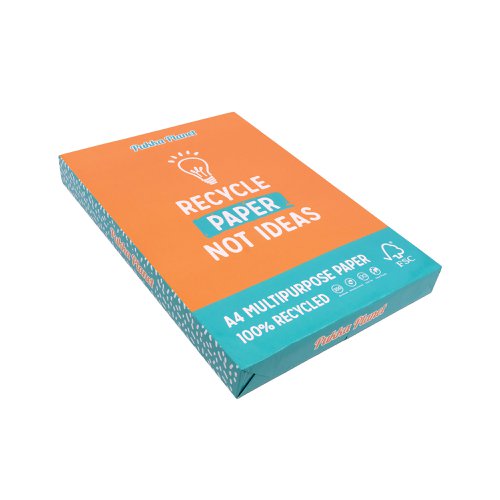 Pukka Planet recycled paper is a sustainable solution for all of your paper needs at home and the office. Crafted with the planet in mind, Pukka Planet multipurpose paper is a great eco-friendly alternative to your usual paper. Made from 100% recycled paper. The pack consists of 350 sheets of A4, 70gsm paper measuring 210mm x 297mm, providing ample supply for your home or office needs. Designed to be used in both the professional workplace and at home, the multipurpose paper is compatible with inkjet and laser printers and copiers and can even be used for arts and crafts! So, whether you're printing important documents, presentations or creative projects our paper will always deliver clear and consistent results. Wrapping on the pack of paper will be a random selection of the illustrated designs.