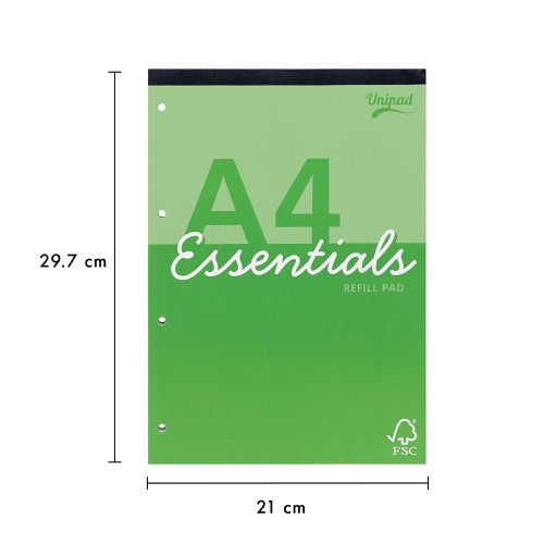 Pukka Pad Essentials Refill Pad 160 Pages A4 (Pack of 4) ESS-REFA4TOP Refill Pads PP09906