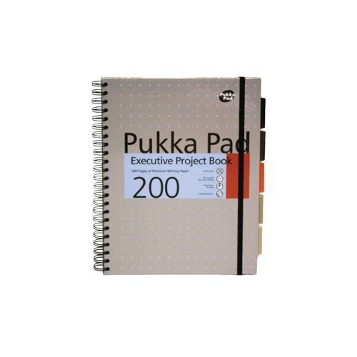 Pukka Pad Executive Ruled Wirebound Project Book A4 (3 Pack) 6970-MET