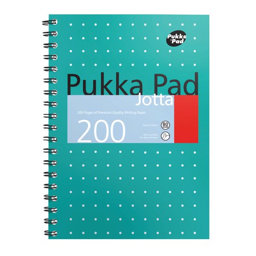 Pukka Pad Metallic Cover Wirebound Jotta Notebook B5 (3 Pack) 8520-MET | Pukka Pads Ltd