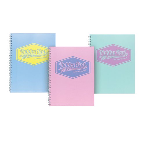 Pukka Pad Pastel Jotta Pad A4 (3 Pack) 8628-PST | Pukka Pads Ltd