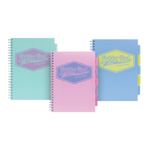 Pukka Pad Pastel Project Book A4 (3 Pack) 8630-PST