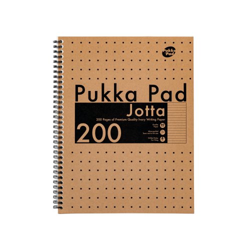 Pukka Pad Kraft Jotta Notebook A4 (Pack of 3) 9565-KRA | Pukka Pads Ltd