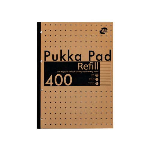 Pukka Pad Refill Pad 400 pages A4 (Pack of 5) 9568-KRA Refill Pads PP19568