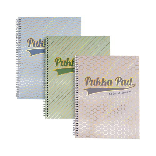 Pukka Pad Haze Jotta A4+ Assorted (Pack of 3) 9865AST-HZE | Pukka Pads Ltd