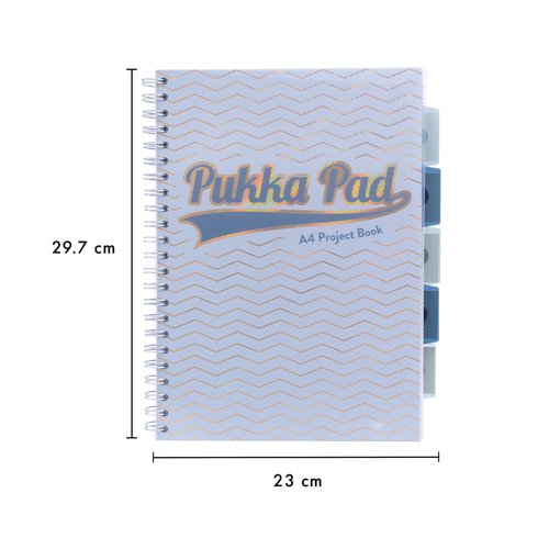 Pukka Pad Haze Project Book A4 Assorted (Pack of 3) 9871AST-HZE