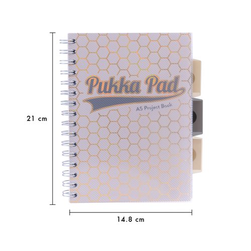 Pukka Pad Haze Project Book A5 Assorted (Pack of 3) 9874AST-HZE