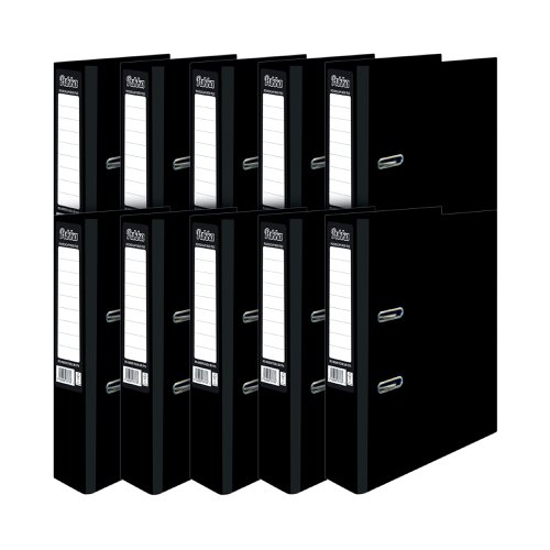 Pukka Brights Lever Arch File A4 Black (10 Pack) BR-7757 | Pukka Pads Ltd