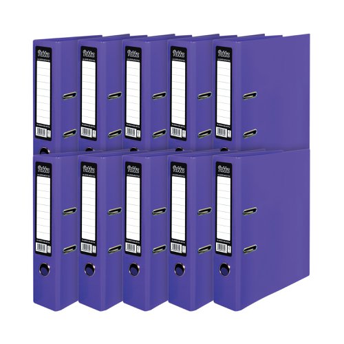 Pukka Brights Lever Arch File A4 Purple (10 Pack) BR-7762