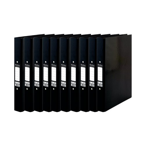 Pukka Brights Ringbinder A4 Black (10 Pack) BR-7765