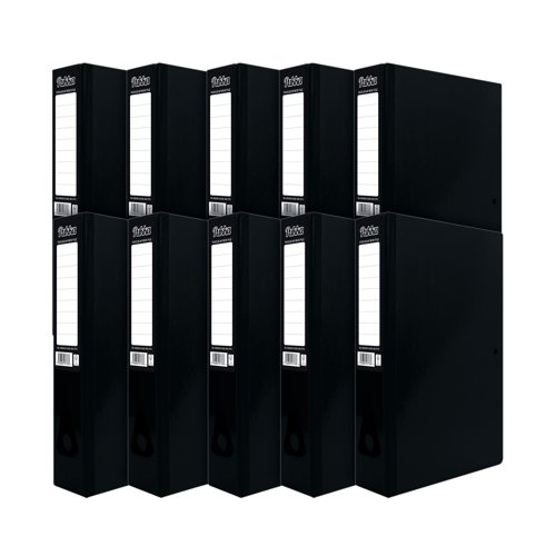 Pukka Brights Box File Foolscap Black (10 Pack) BR-7773