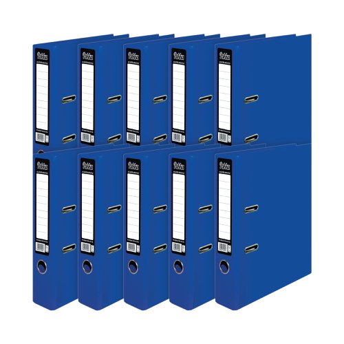 Pukka Brights Lever Arch File A4 Navy (10 Pack) BR-7996