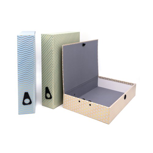 Pukka Pad Haze Foolscap Box File Assorted (Pack of 3) 9883AST-HZE