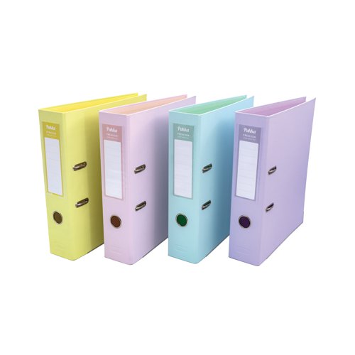 Pukka Pad Premium Lever Arch File Assorted Pastel (Pack of 4) 9723AST-PFF