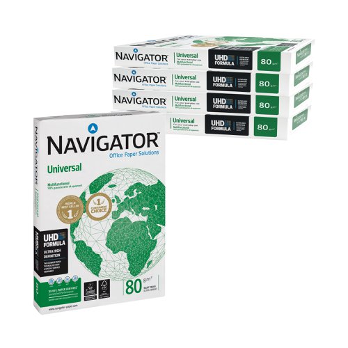 Quality printers and printer inks deserve quality paper, like the Navigator White A3 Universal Paper. Use this product in your mono or colour printer to guarantee fantastic printing quality. The superior smooth surface of the paper ensures high quality of prints while the paper comes with a 99.9% jam-free guarantee, further improving the quality of your outputs. Not only is this paper of high quality, it is also highly sustainable.