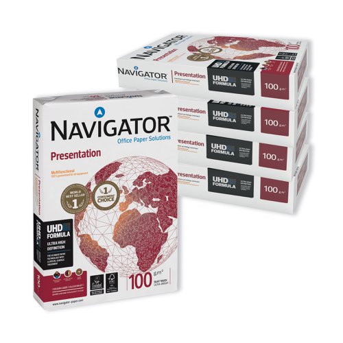 Navigator A4 Presentation Paper 100gsm White (Pack of 2500) NAVA4100