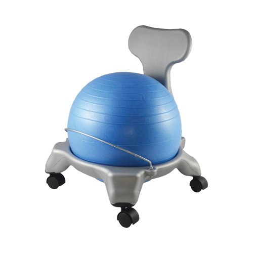 Balance Ball Fit Chair Junior 470x500x590mm Blue/Silver FT-08206-JNR
