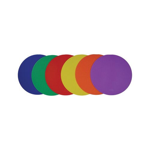 Sequence Discs Floor Markers Vinyl Assorted (Pack of 6) PP-15615-C06