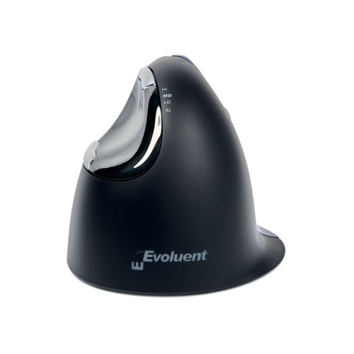 BakkerElkhuizen Evoluent 4 Small Wired Right Handed Vertical Mouse Black/Purple BNEEVR4S