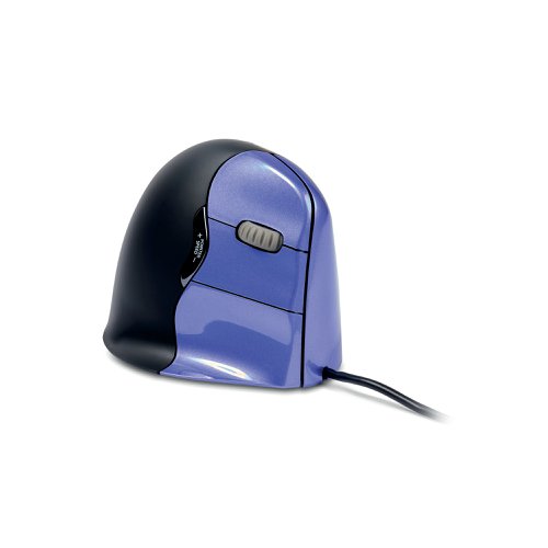 BakkerElkhuizen Evoluent 4 Small Wired Right Handed Vertical Mouse Black/Purple BNEEVR4S