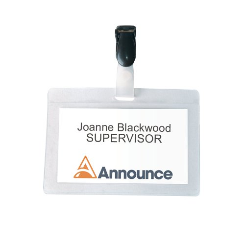 Announce Self-Laminating Badge 54x90mm (Pack of 25) PV00924 | PV00924 | Announce