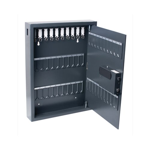 Pavo Magnettag Steel Key Cabinet 50 Key Capacity Dark Grey DF77701